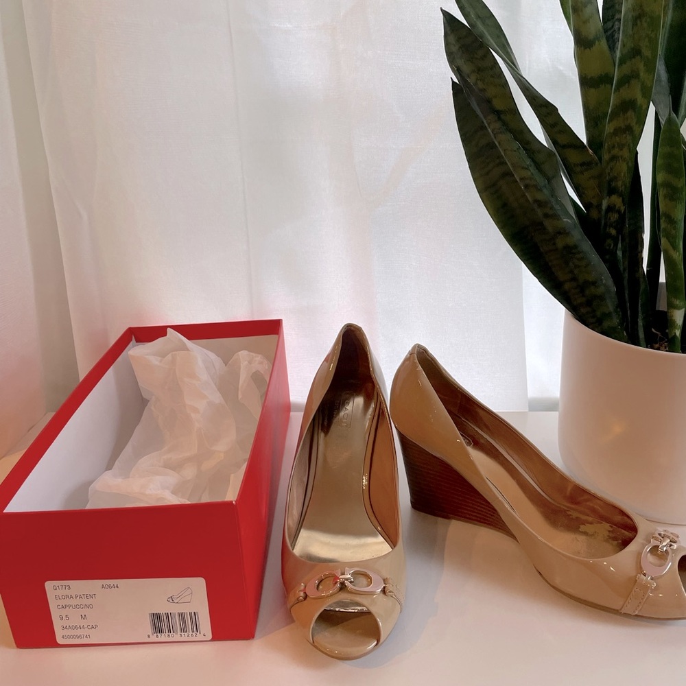 Coach Elora Patent Wedges